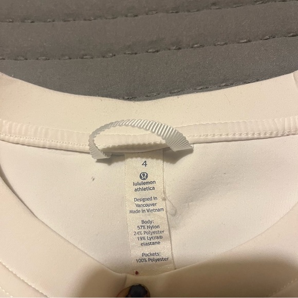 White LuluLemon Crew Neck Sweater - Picture 3 of 3